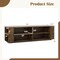 Costway 59'' Wood TV Stand Console Storage Entertainment Media Center w/ Adjustable Shelf